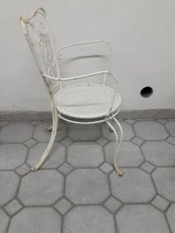 Pamono Vintage Garden Chairs in Iron, 1950s, Set of 4 Sale