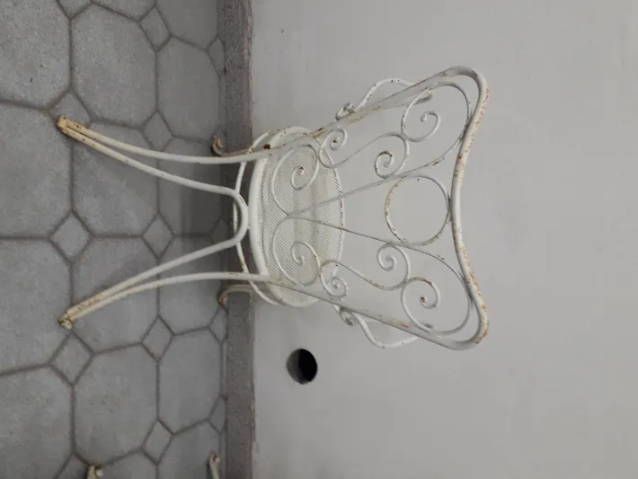Pamono Vintage Garden Chairs in Iron, 1950s, Set of 4 Sale