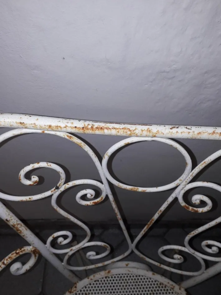 Pamono Vintage Garden Chairs in Iron, 1950s, Set of 4 Sale