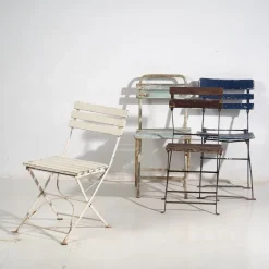 Pamono Vintage Garden Folding Chairs, 1920, Set of 4 Online