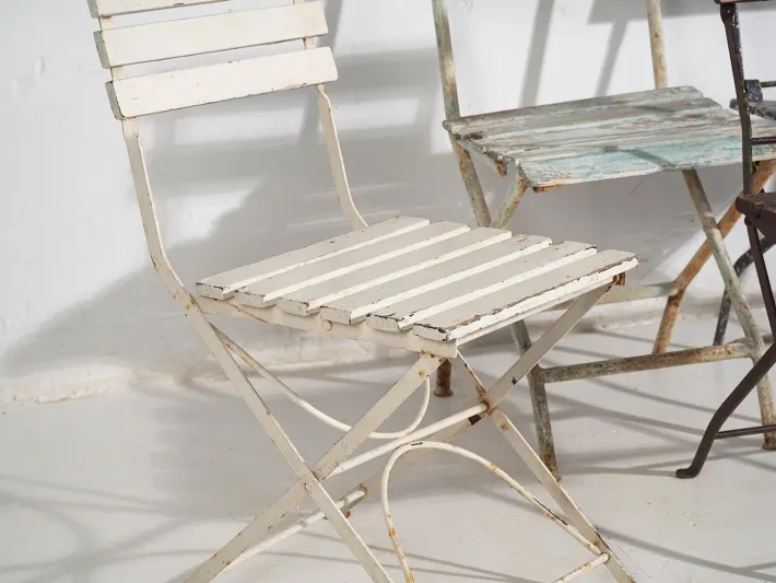 Pamono Vintage Garden Folding Chairs, 1920, Set of 4 Online