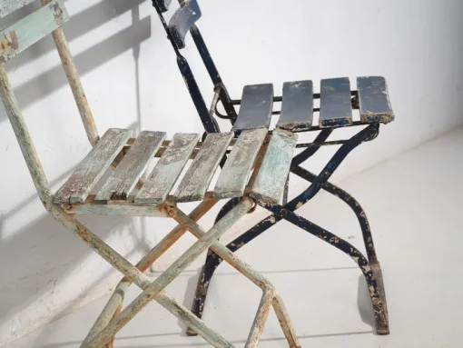 Pamono Vintage Garden Folding Chairs, 1920, Set of 4 Online