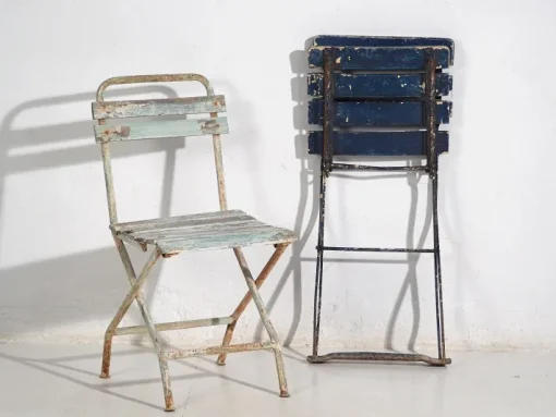 Pamono Vintage Garden Folding Chairs, 1920, Set of 4 Online