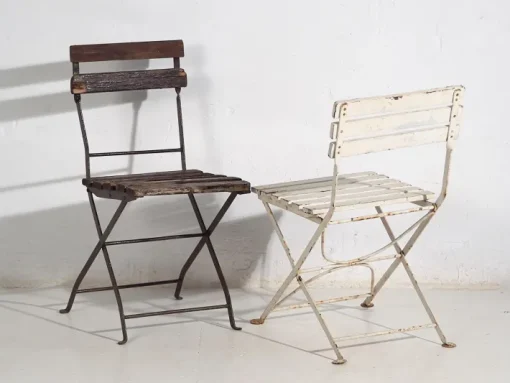 Pamono Vintage Garden Folding Chairs, 1920, Set of 4 Online