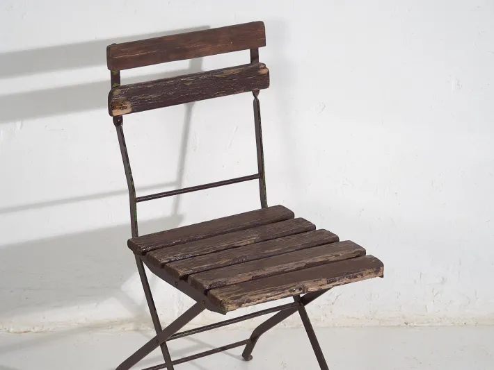 Pamono Vintage Garden Folding Chairs, 1920, Set of 4 Online