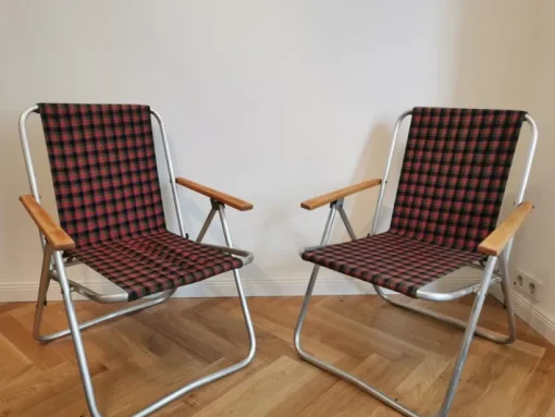 Pamono Vintage Garden Folding Chair, 1960s, Set of 2 Clearance