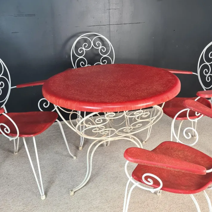 Pamono Vintage Garden Furniture, 1960s, Set of 5 Best