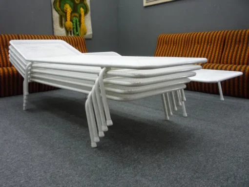 Pamono Vintage Garden Lounger attributed to Erlauer Drahtwerke, 1950s Hot