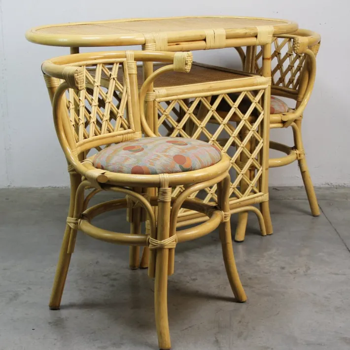 Pamono Vintage Garden Table and Chairs, 1970s, Set of 3 Best