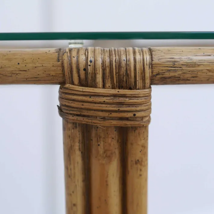 Pamono Vintage Garden Table in Bamboo Hot