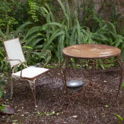 Pamono Vintage Garden Tea Table in Wrought Iron, 1950s