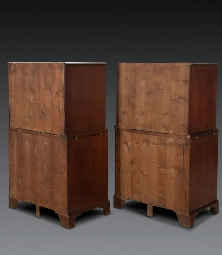 Pamono Vintage Geo II Chest on Chests, 1750, Set of 2 Clearance