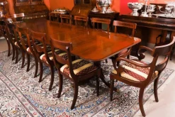 Pamono Vintage George III Style Pedestal Dining Table Hot