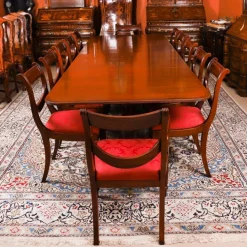 Pamono Vintage George III Style Pedestal Dining Table Hot