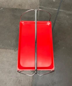 Pamono Vintage German Foldable Service Cart, Housebar or Side Table, 1970s Clearance