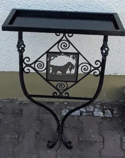 Pamono Vintage German Handmade Wrought Iron Garden Console Table, 1950s Clearance