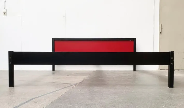 Pamono Vintage German Postmodern Profilsystem Double Bed by Elmar Flötotto for Flötotto Online