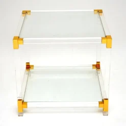 Pamono Vintage Glass and Acrylic Coffee Table, 1970s Sale