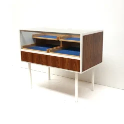 Pamono Vintage Glass Counter with Drawers, 1970s Best