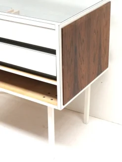 Pamono Vintage Glass Counter with Drawers, 1970s Best