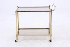 Pamono Vintage Glass Serving Cart, 1960s New