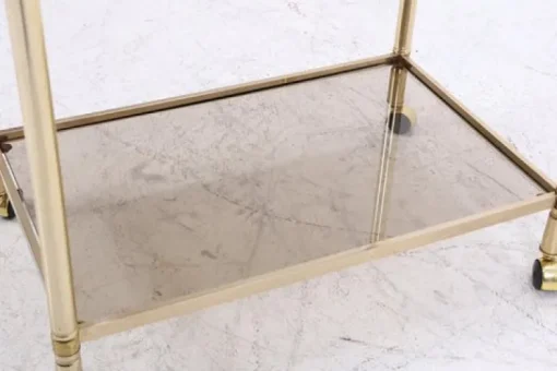 Pamono Vintage Glass Serving Cart, 1960s New