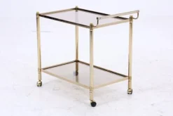Pamono Vintage Glass Serving Cart, 1960s New