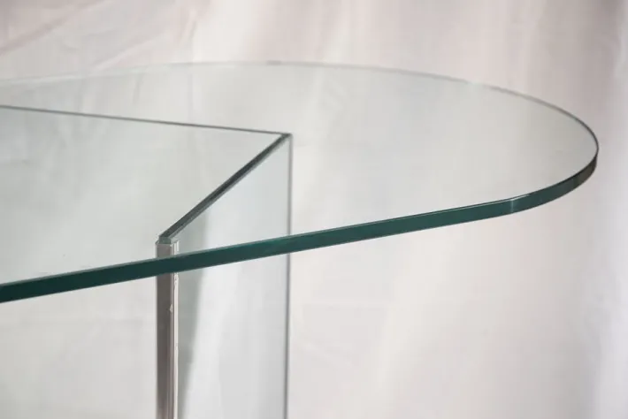 Pamono Vintage Glass Table attributed to Fontana Arte, 1973 Clearance