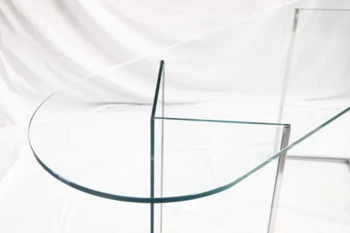 Pamono Vintage Glass Table attributed to Fontana Arte, 1973 Clearance