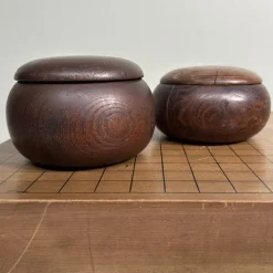 Pamono Vintage Go Game Board Goban Kaya, Japan, 1920, Set of 3 Clearance