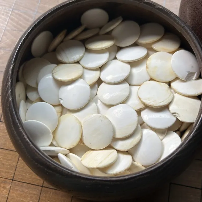 Pamono Vintage Go Game Board Goban Kaya, Japan, 1920, Set of 3 Clearance