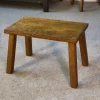 Pamono Vintage Gouged Side Table in Oak, 1960s Clearance