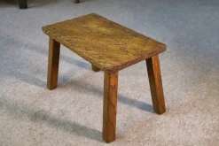 Pamono Vintage Gouged Side Table in Oak, 1960s Clearance
