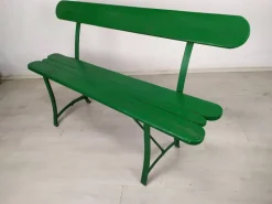 Pamono Vintage Green Garden Bench Online