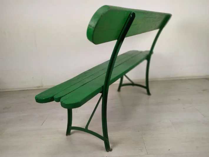 Pamono Vintage Green Garden Bench Online