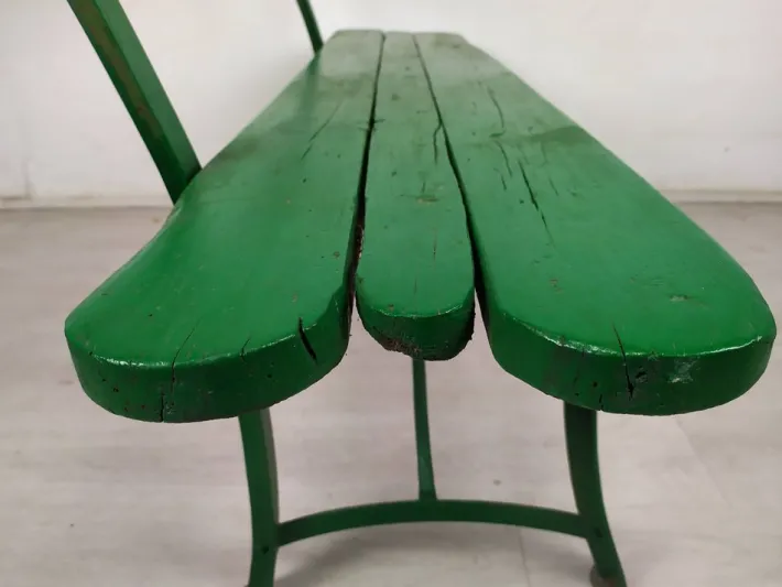Pamono Vintage Green Garden Bench Online