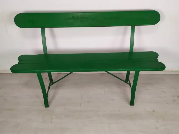 Pamono Vintage Green Garden Bench Online