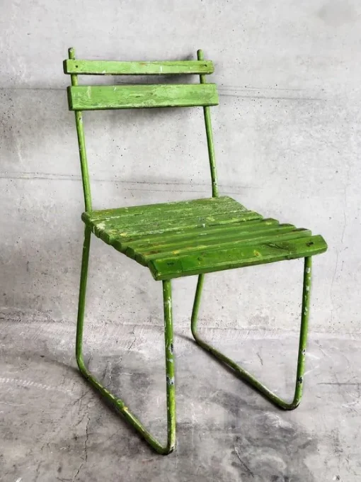 Pamono Vintage Green Garden Chairs, 1950, Set of 4 Best