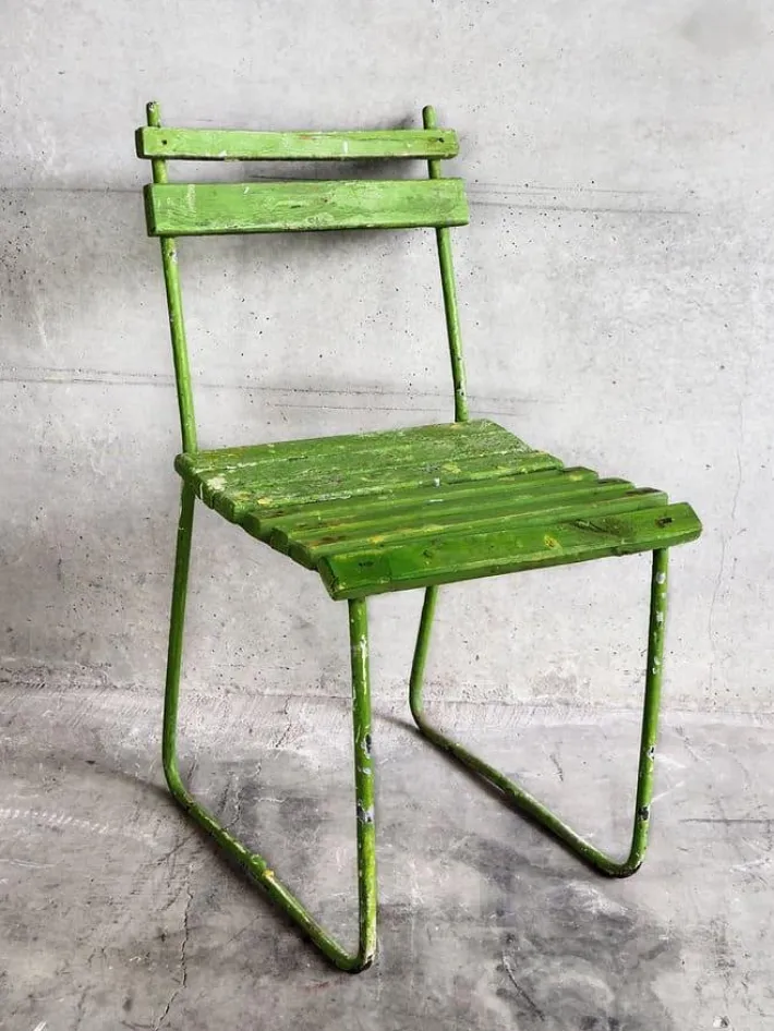 Pamono Vintage Green Garden Chairs, 1950, Set of 4 Best