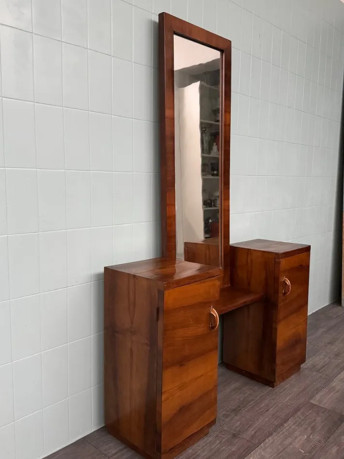 Pamono Vintage Hallway Furniture with Mirror, 1930s Hot