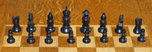 Pamono Vintage Honey Oak Chess Board Coffee Table With Chess Set Best