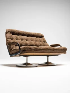 Pamono Vintage Hungarian Space Age Sofa and Chairs, 1950s, Set of 3 Hot