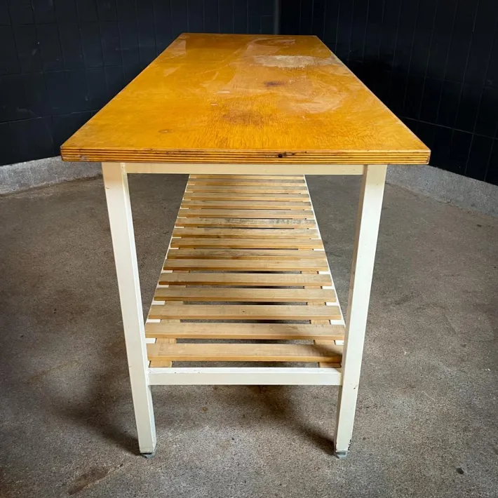 Pamono Vintage Industrial Bakery Table Sale