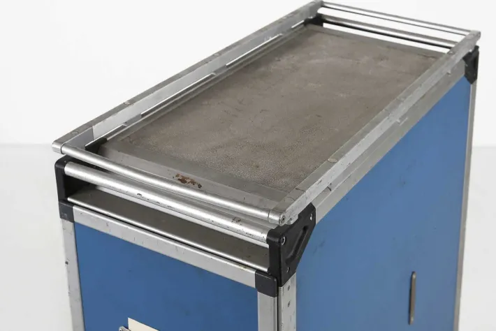 Pamono Vintage Industrial Blue Airplane Trolley, 1980 Sale