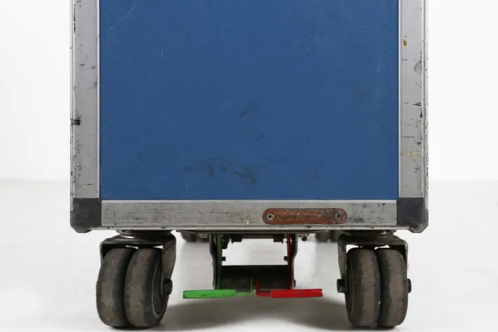 Pamono Vintage Industrial Blue Airplane Trolley, 1980 Sale