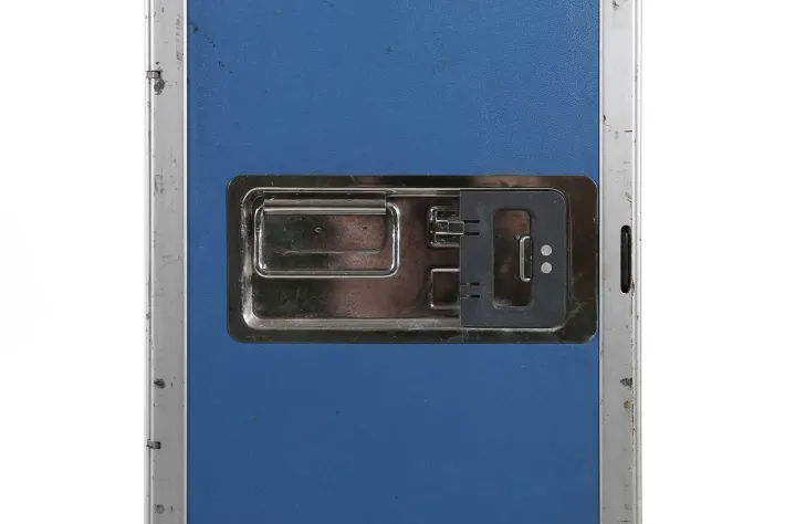 Pamono Vintage Industrial Blue Airplane Trolley, 1980 Sale