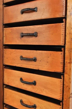 Pamono Vintage Industrial Chest of Drawers in Beech, 1930s Best