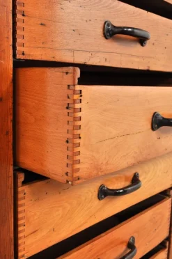 Pamono Vintage Industrial Chest of Drawers in Beech, 1930s Best