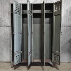 Pamono Vintage Industrial Metal 4-Door Locker Best