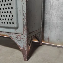 Pamono Vintage Industrial Metal 4-Door Locker Best